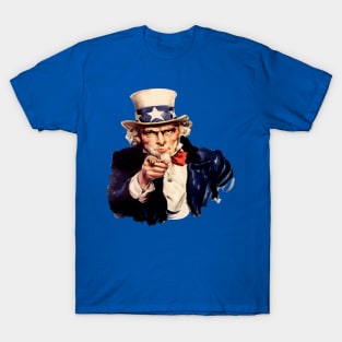 Finger Pointing Patriotic Icon T-Shirt